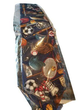 Tie Wolfmark Neckwear Dark Blue Sports Equipment  # 114   3" x 60"